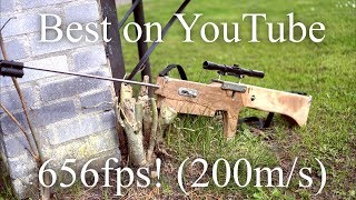 Homemade QEV multishot airgun POWERFUL 656fps 200ms [upl. by Kelsy]