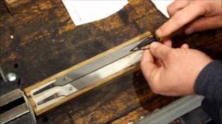 Sharpening 3 blade Snuffers Pt 1wmv [upl. by Dale]