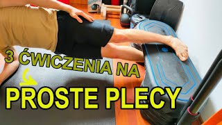 3 ćwiczenia na wyprostowanie pleców  Pomysł na trening [upl. by Hsetirp484]