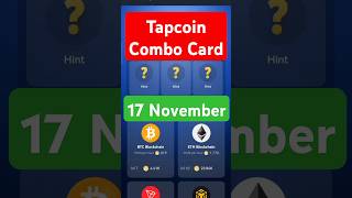 Tapcoin Combo 17 November  Tapcoin Bounty Combo  Tapcoin Today Combo Tapcoin Daily Combo tapcoin [upl. by Duaner54]