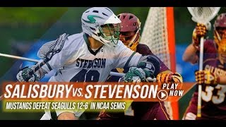 Salisbury vs Stevenson  2013 Laxcom College Highlights [upl. by Nomis]