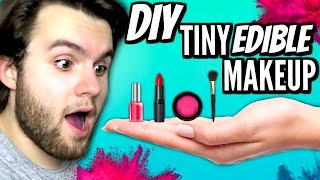 DIY Mini Edible Makeup  How To Make Miniature Beauty Products You Can Eat  Tiny Food Tutorial [upl. by Brenda]