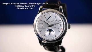 JaegerLeCoultre Master Calendar Q151842A [upl. by Nimrac]