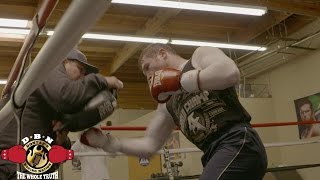 INSIDE OF CANELOS TRAINING CAMP FOR AMIR KHAN CANELO DISPLAYS HIS POWER [upl. by Sheeree]