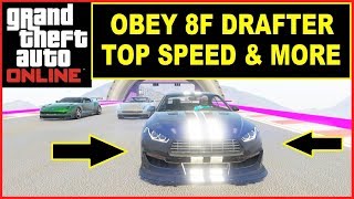 GTA Online new Sportscar Obey 8F Drafter TOP SPEED  Laptime  fastest Sport Cars [upl. by Ace]