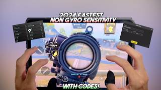 4K Fastest iPad Non Gyro Sensitivity 2024🔥 Zero Recoil Sensitivity Code ✅  PUBG Mobile [upl. by Orville]