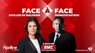 🔴 DIRECT  Lintégrale de linterview de François Bayrou sur RMC [upl. by Epuladaug]