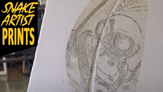 Etching Print on a FEATHER [upl. by Irreg]