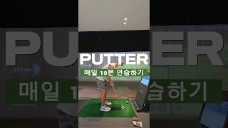 177번째 짧은 거리의 퍼트 연습😃⛳️ 매일10분퍼터연습하기 [upl. by Myrah]