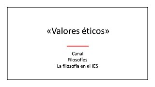 Definición de valores éticos [upl. by Aerdnna]