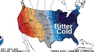 Long Range OutlookArctic Outbreak With Polar Vortex Possible [upl. by Suinotna]