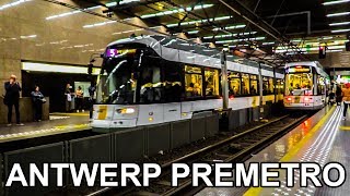 🇧🇪 Antwerp Underground Light Rail  Antwerpen Premetro  Prémétro dAnvers 2019 [upl. by Burget]