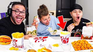 MindOfRez CHICKFILA MUKBANG with Kaylen and Jayden [upl. by Buckels]