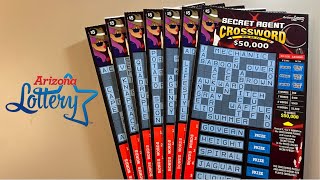 SECRET AGENT CROSSWORD SCRATCHERS lotto scratchcards azlottery [upl. by Dayiz]