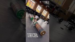 Deadlift 715 kg 🏋‍♀️  😱 shorts [upl. by Aened]