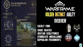 Warframe  How To Find Easy Ayatan Sculptures Golden Instinct Ability [upl. by Dardani]