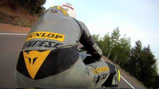 Pikes Peak Testing on 240hp Electric Superbike [upl. by Yelsnit]