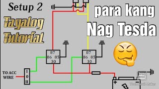 Mini Driving Lights WIRING DIAGRAM SETUP 2  Tagalog Explained [upl. by Kela]