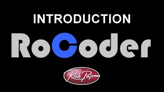 RoCoder Introduction [upl. by Noonberg]