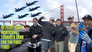 Letting Tourists Crab For the First Time During Fleet Week at Torpedo Wharf San Francisco [upl. by Fitzgerald]