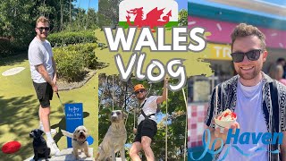 WALES STAYCATION VLOG Part 2  Haven Hafan Y Mor Holiday Park  Beach walks Aerial Adventure [upl. by Ketchum]