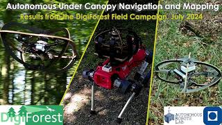 Autonomous Under Canopy Navigation amp Mapping in Forests DigiForest  Stein am Rhein Switzerland [upl. by Aihsila]