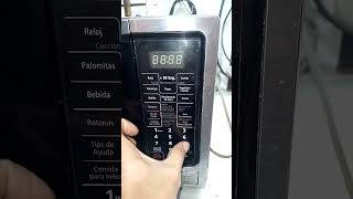 COMO PROGRAMAR EL RELOJ EN UN HORNO MICROONDAS SAMSUNG [upl. by Etnoek358]