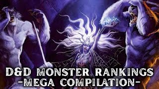 DampD Monster Rankings  Compilation mimics drow spiders humanoids and more [upl. by Kassandra]