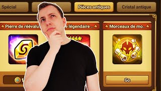 COMMENT BIEN DÉPENSER SES CRISTAUX ANTIQUES  PIÈCES ANTIQUES  Summoners war [upl. by Argyres]