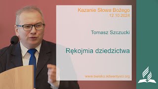 Tomasz Szczucki  quotRÄ™kojmia dziedzictwaquot  12 10 2024 [upl. by Taima]