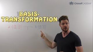 BASISTRANSFORMATION  Transformationsmatrix berechnen am BEISPIEL linearer Unterraum [upl. by Meier]