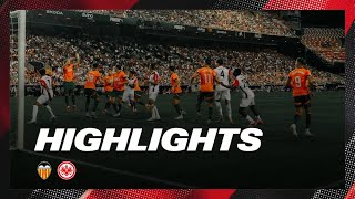 Highlights Valencia CF  Eintracht Frankfurt [upl. by Anrym]