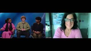 PERCY JACKSON AND THE OLYMPIANS LEAH SAVA JEFFRIESARYAN SIMHADRIamp WALKER SCOBELL INTERVIEW2024 [upl. by Lore]