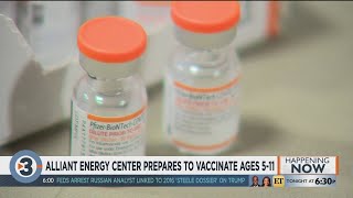 Alliant Energy Center clinic prepares to vaccinate children ages 511 against COVID19 [upl. by Lynnett]