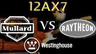 12ax7 VOS tube comparison mullard vs westinghouse vs ratheon [upl. by Ehudd198]