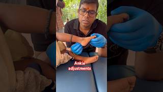 Ankle adjustments drrajneeshkant worldfamouschiropractor [upl. by Dannica]