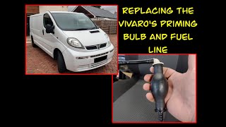 Vivaro fuel priming bulb amp fuel line problem Lets replace them [upl. by Alrrats]