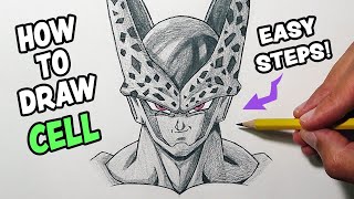 How To Draw PERFECT CELL For Beginners  Step By Step Tutorial [upl. by Riccio]