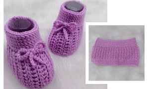 كروشيه لكلوك بيبي بناتيولادي سهل للمبتدئين crochet baby shoes [upl. by Yoho]