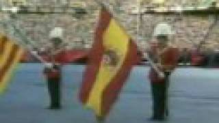 Barcelona 92 Opening Ceremony 02 Catalunya and Spain Anthem [upl. by Ridgley389]