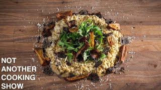 MUSHROOM TRUFFLE RISOTTOthe perfect valentines day meal [upl. by Imij]