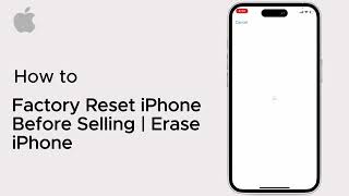 How to Factory Reset iPhone Before Selling  Erase iPhone  iOS  2025 [upl. by Apeed]