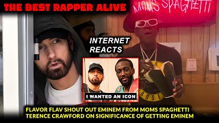 Flavor Flav Sends Word to Eminem from Moms Spaghetti “You’re the Best Rapper Alive” Crawford on Em [upl. by Silecara]