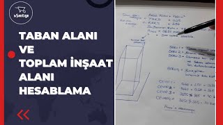 Taban Alanı ve Toplam İnşaat Alanı Hesabı   biŞantiye [upl. by Nirtak]