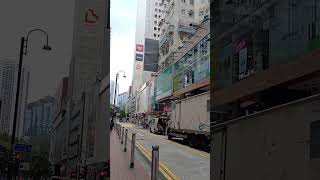 Swasana Causeway Bay di pagi hari di depan MTR masih sangat sepi hongkong [upl. by Rebor]