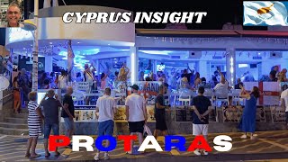 Protaras Cyprus Walking the Strip in the England Game  Great Atmosphere [upl. by Utta519]