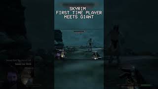 Skyrim first time player meets GIANT [upl. by Akimot]