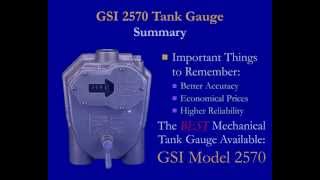 GSI2570 Float amp Tape Tank Gauge [upl. by Daiz]