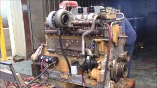 600HP Cummins KTA19 Diesel Engine First Run [upl. by Kalfas]