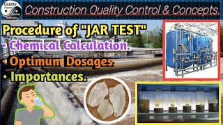 quotJar Test for Water Treatment Principles Procedures and Resultsquot💧💧 [upl. by Deborah]